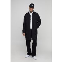 Tall Oversize Regenjacke in Knitteroptik - Schwarz - M, Schwarz von boohooman