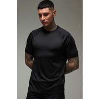 Tall Man Active Lightweight Essentials Gym Raglan T-Shirt - Schwarz - XS, Schwarz von boohooman