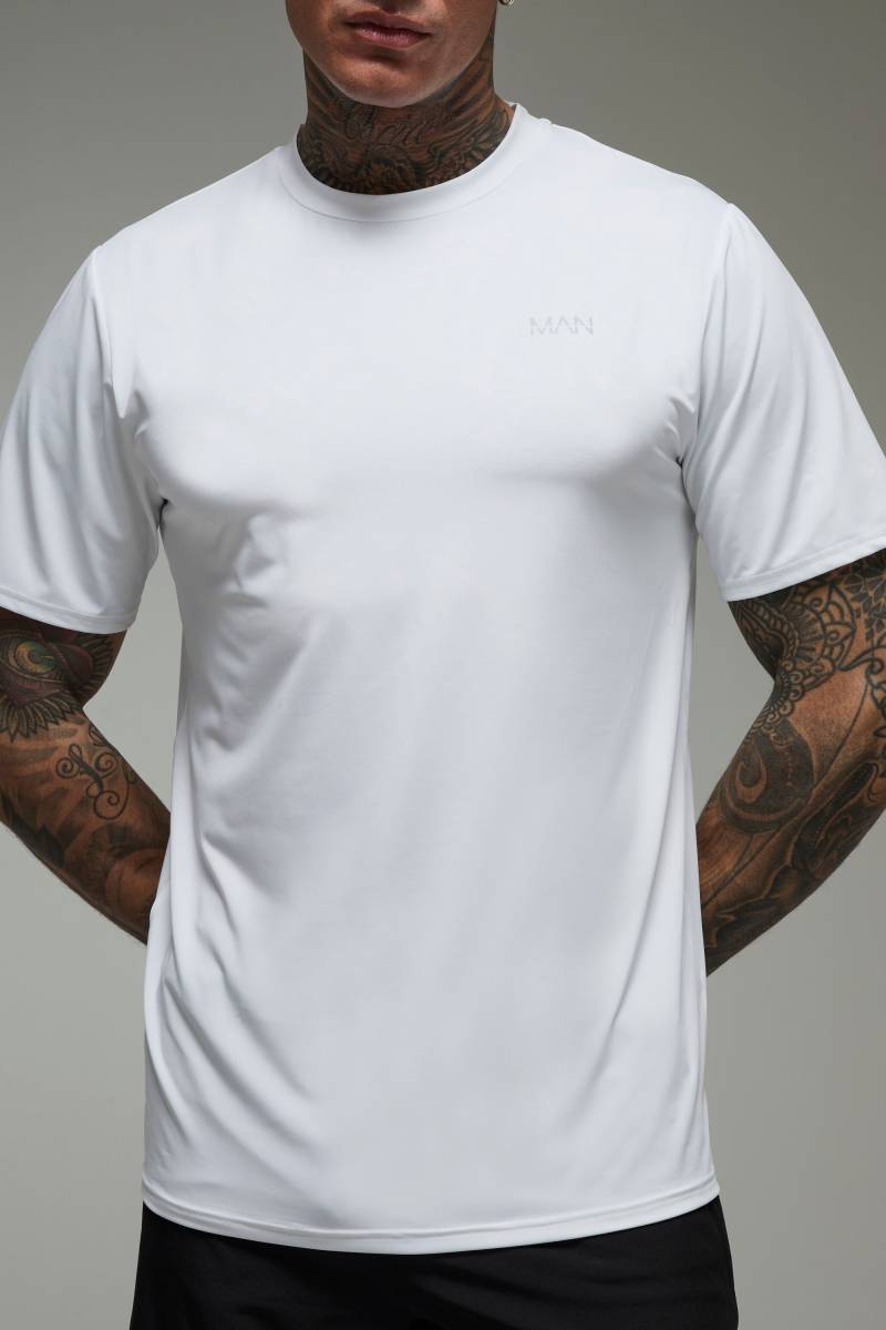 Tall Man Active Performance T-Shirt - Weiß - XS, Weiß Tall Man Active Performance T-Shirt - Weiß - XS, Weiß von boohooman