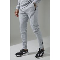 Tall Man Active Skinny Fit Jogginghose aus Fleece - Grau - XL, Grau von boohooman