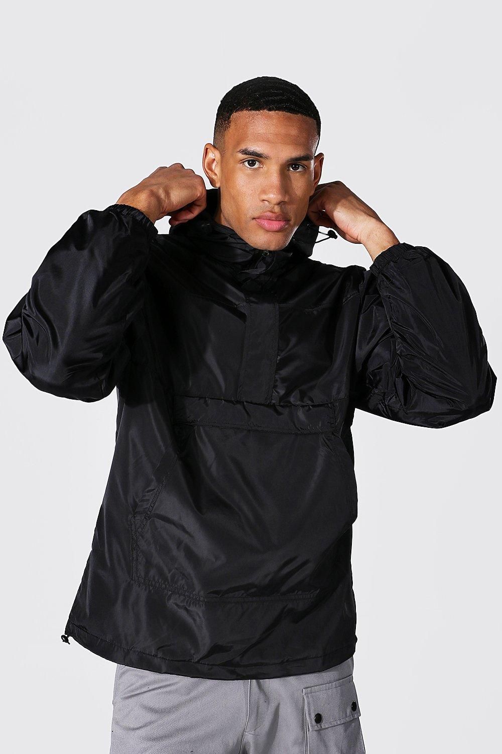 Tall Man Regenjacke mit Ärmel-Etikett von boohooman