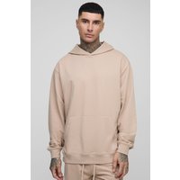 Tall Oversize Basic Hoodie - Braun - L, Braun von boohooman