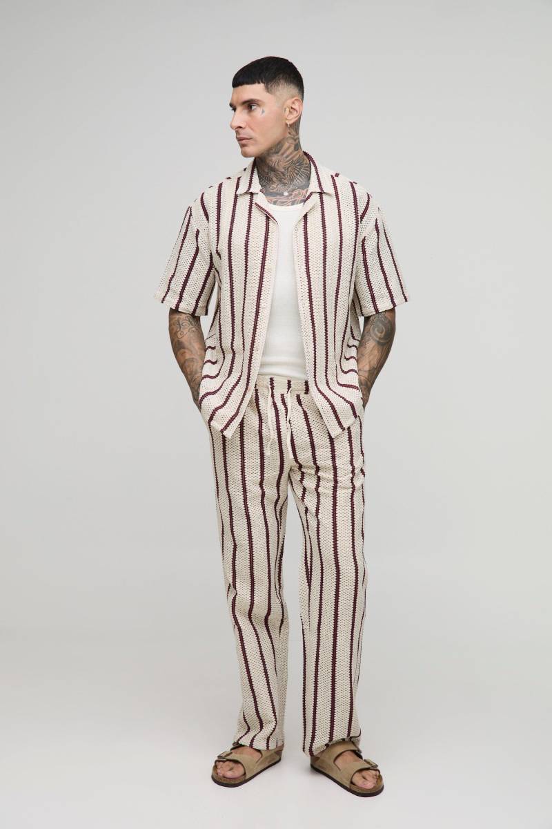 Tall Oversize Hemd & lockere Hose - Weiß - M, Weiß von boohooman