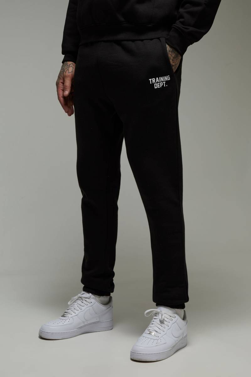 Tall Oversize Man Active Trainings Dept Jogginghose - Schwarz - S, Schwarz von boohooman