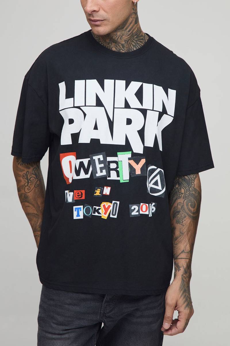 Tall Oversize T-Shirt mit Blockabsatz von boohooman