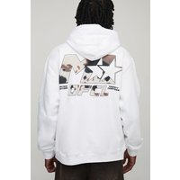Tall Oversized M-Star Cow Print Hoodie von boohooman
