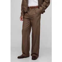 Tall Hose mit weitem Bein - Taupe - 32, Taupe Tall Hose mit weitem Bein - Taupe - 32, Taupe von boohooman