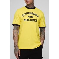 Tall Pour Homme Ringer T-Shirt - Gelb - M, Gelb Tall Pour Homme Ringer T-Shirt - Gelb - M, Gelb von boohooman