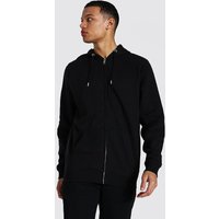 Tall Regular Fit Zip Through Hoodie von boohooman