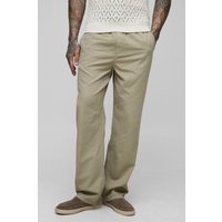 Tall lockere Lightweight Chino-Hose - Grün - 38, Grün von boohooman