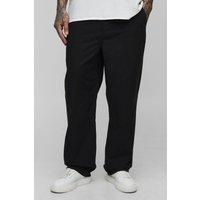 Tall lockere Lightweight Chino-Hose - Schwarz - 32, Schwarz von boohooman