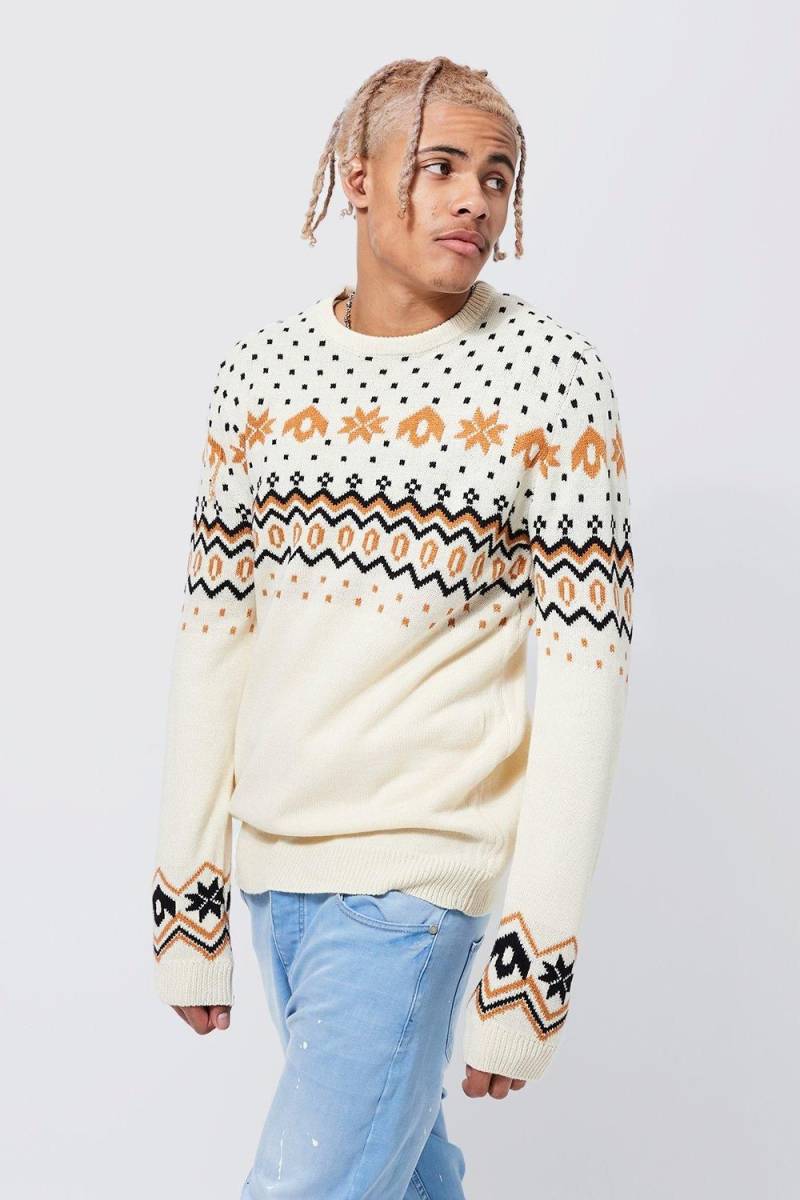 Tall Rundhals-Weihnachtspullover von boohooman