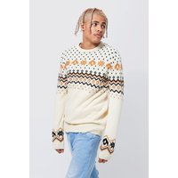 Tall Rundhals-Weihnachtspullover von boohooman