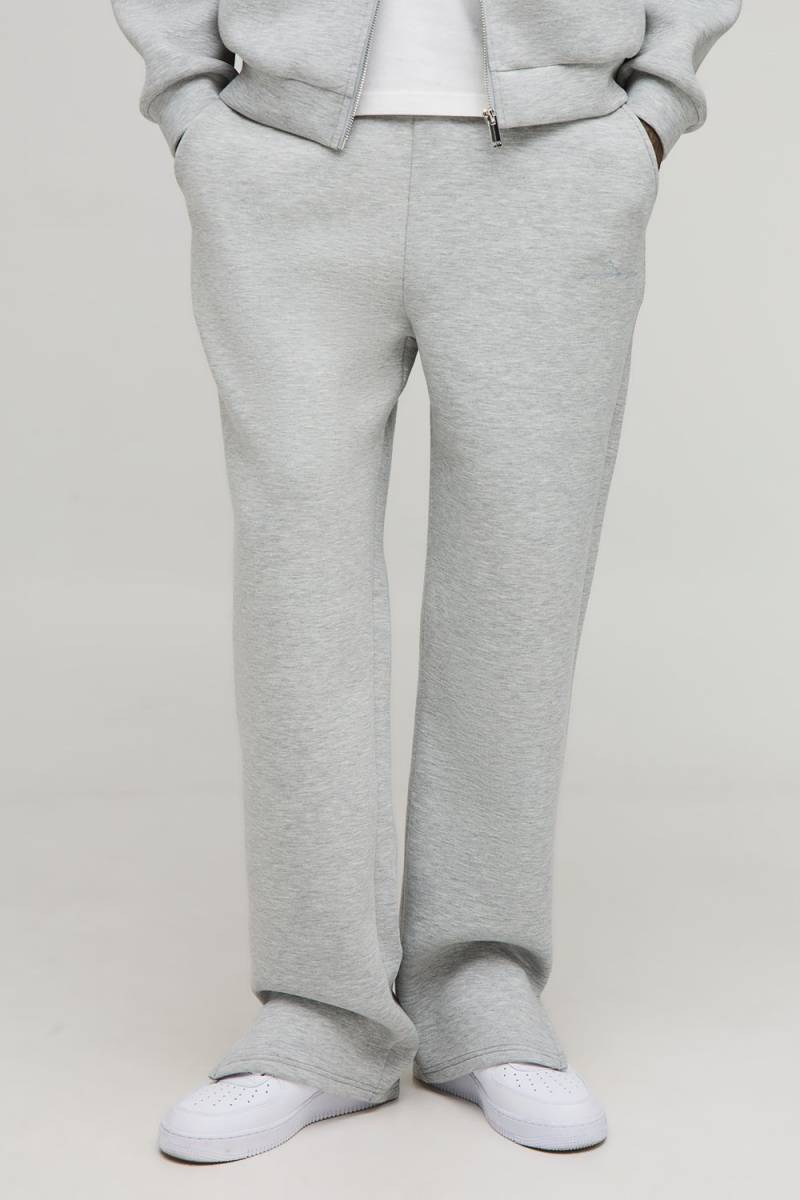 Tall bestickte lockere Jogginghose - Grau - L, Grau von boohooman