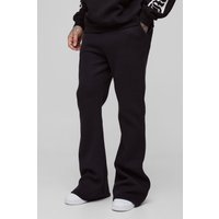 Tall Slim-Fit Schlag-Jogginghose - Schwarz - M, Schwarz von boohooman