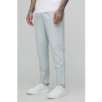 Tall Slim Stretch Hose mit elastischem Bund - Grau - XL, Grau von boohooman