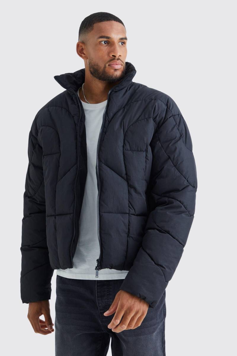 Tall Steppjacke mit Trichterkragen von boohooman