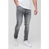 Tall Stretch Super Skinny Jeans - Grau - 36, Grau Tall Stretch Super Skinny Jeans - Grau - 36, Grau von boohooman