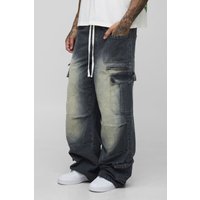 Tall lockere Jeans - Grau - 40, Grau von boohooman