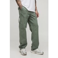 Tall lockere Hose - Khaki - 36, Khaki von boohooman