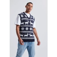 Tall Weihnachtspullunder mit Rentieren von boohooman