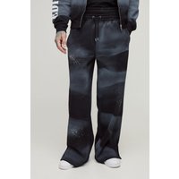 Tall bestickte Boxershorts mit geteiltem Saum - Schwarz - L, Schwarz Tall bestickte Boxershorts mit geteiltem Saum - Schwarz - L, Schwarz von boohooman