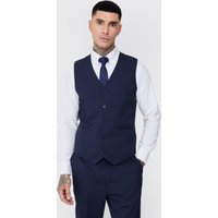 Tall dunkelblaue Essential Weste - 36, Blau von boohooman