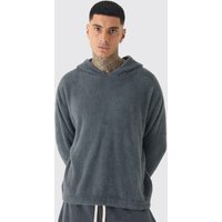 Tall flauschiger Oversize Strick-Pullover von boohooman