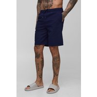 Tall karierte Seersucker Badehose von boohooman