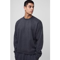Tall kastiges Oversize Sweatshirt mit Naht-Detail - Grau - L, Grau Tall kastiges Oversize Sweatshirt mit Naht-Detail - Grau - L, Grau von boohooman