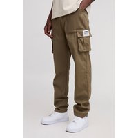 Tall lockere Cargo-Hose - Khaki - 30, Khaki von boohooman