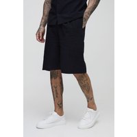 Tall lockere Leinen-Shorts von boohooman