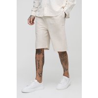 Tall lockere Leinen-Shorts von boohooman