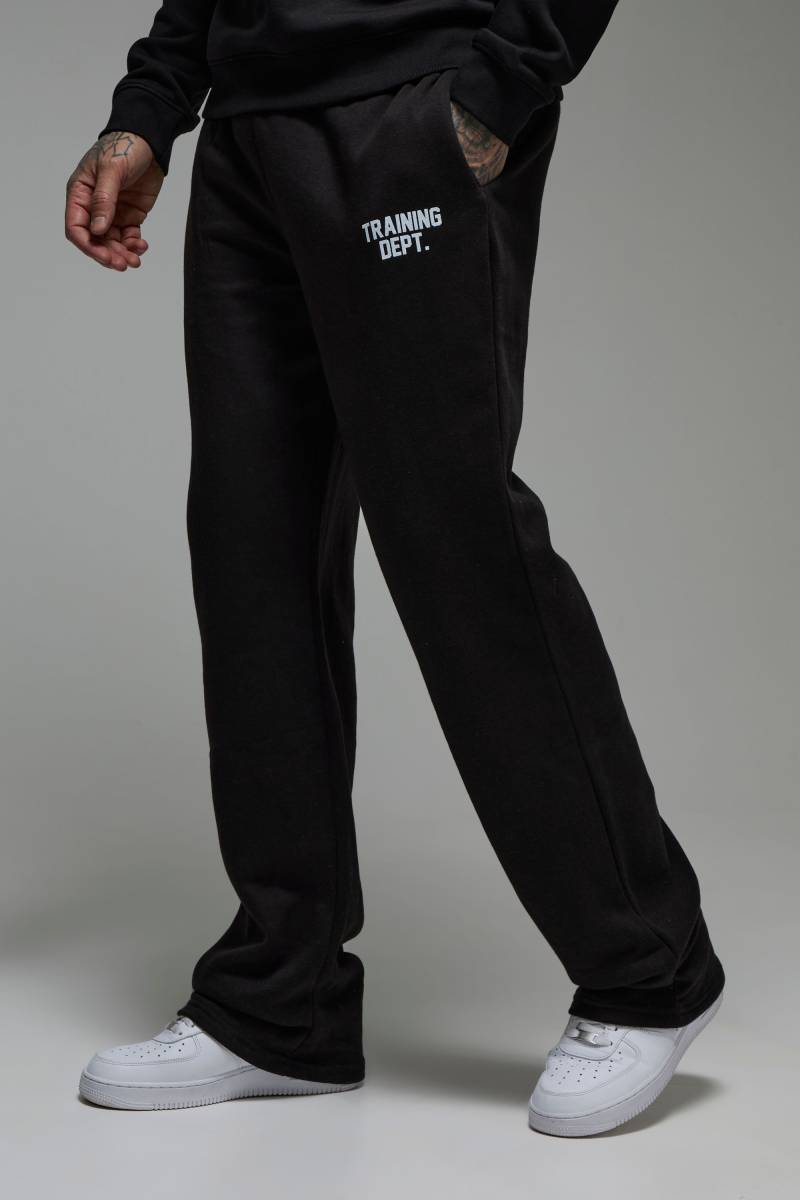 Tall lockere Man Active Jogginghose - Schwarz - L, Schwarz von boohooman