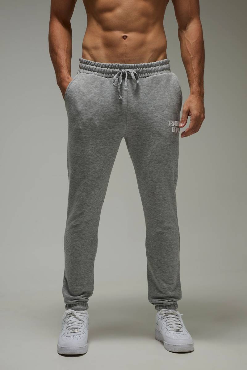 Training Dept Skinny Jogginghose - Grau - XL, Grau von boohooman