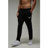 Training Dept Skinny Jogginghose - Schwarz - L, Schwarz von boohooman