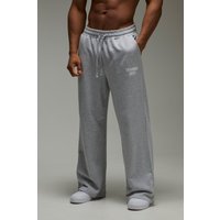 Training Dept Jogginghose mit weitem Bein - Grau - M, Grau von boohooman
