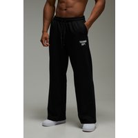 Training Dept Jogginghose mit weitem Bein - Schwarz - XS, Schwarz Training Dept Jogginghose mit weitem Bein - Schwarz - XS, Schwarz von boohooman