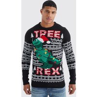 Tree Rex Weihnachtspullover von boohooman
