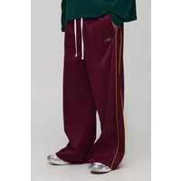 Trikot-Jogginghose mit extrem weitem Bein und Paspel-Detail von boohooman