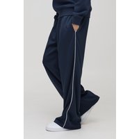 Trikot Jogginghose mit weitem Bein - Blau - XS, Blau von boohooman