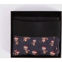 Weihnachts Boxershorts mit Evil Teddy Ski-Print und Geschenkbox von boohooman