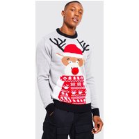Weihnachtspullover mit Rentier von boohooman