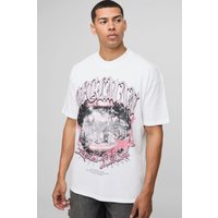 Weißes Oversize Official Man T-Shirt - XS, Weiß Weißes Oversize Official Man T-Shirt - XS, Weiß von boohooman