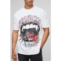 Weißes Oversize Official Man T-Shirt mit Spinnennetz-Print - XS, Weiß Weißes Oversize Official Man T-Shirt mit Spinnennetz-Print - XS, Weiß von boohooman
