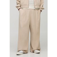 Weite Hose mit Bundfalten von boohooman