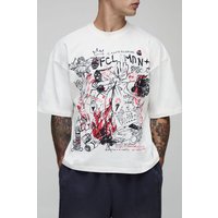 Kastiges Oversize Official Man T-Shirt - Weiß - XS, Weiß Kastiges Oversize Official Man T-Shirt - Weiß - XS, Weiß von boohooman