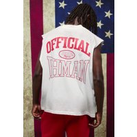 Weißes Oversize vesttop - XS, Weiß Weißes Oversize vesttop - XS, Weiß von boohooman