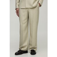 Breite Passform Anzughose - Grün - XS, Grün von boohooman