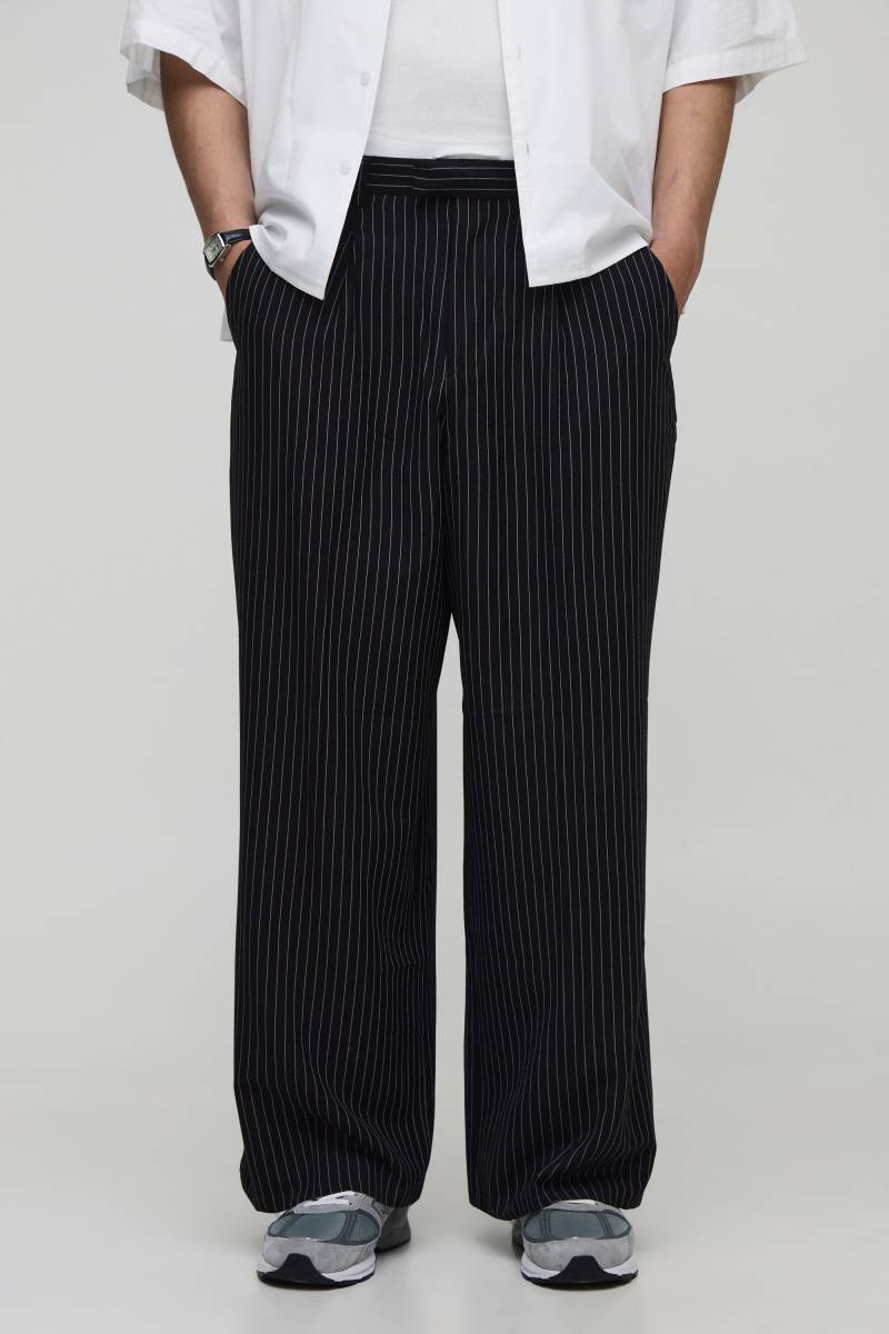 Nadelstreifen Hose - Schwarz - XS, Schwarz Nadelstreifen Hose - Schwarz - XS, Schwarz von boohooman